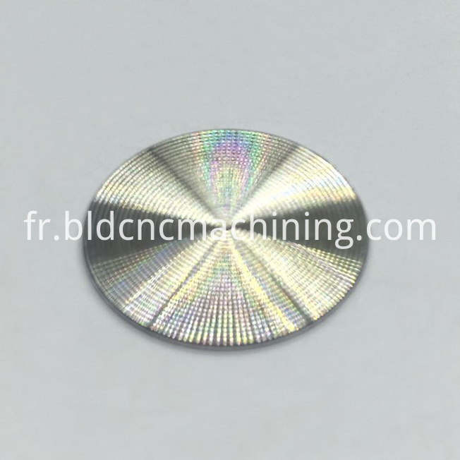 pièces en aluminium avec motif CN aluminum parts with CN pattern
